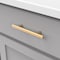 Heritage Designs Contemporary Bar Pull 334 Inch 96mm Center to Center Brushed Brass Finish, 10PK R078428BBX10B - alternate 4
